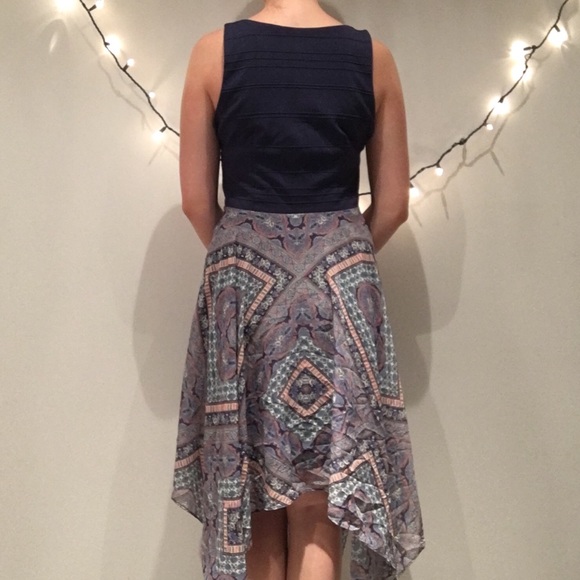 Chadwicks of Boston Chiffon Skirt Paisley Dress - Picture 2 of 4